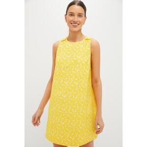 TUCKERNUCK Yellow Daisy Jacquard Grace Dress Size XXL NWT Retail $198 Tuckernuck
